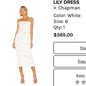 V. Chapman Lily Dress white Size 6